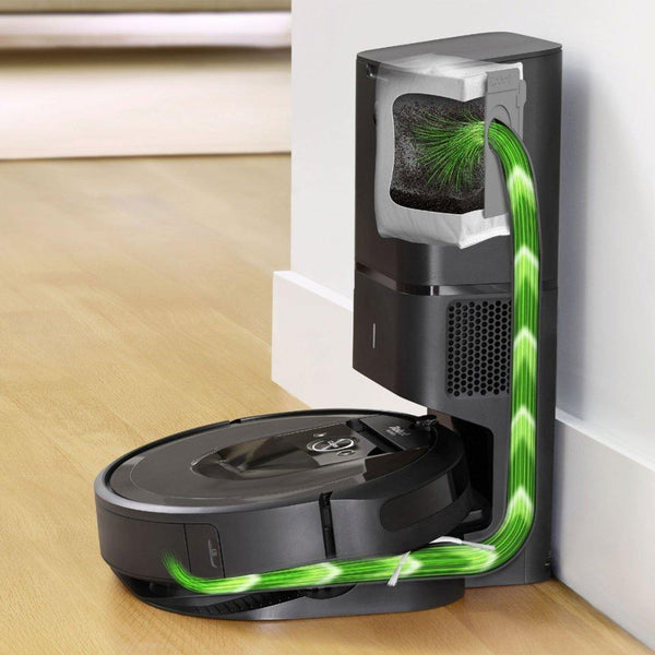 iRobot - Roomba® i7+ (7550) Wi-Fi® Connected Robot Vacuum with Automatic Dirt Disposal - Charcoal