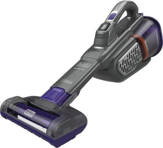 Black & Decker - dustbuster Bagless Cordless Pet Hand Vac - Metallic/Purple